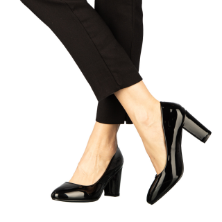 Női cipő, Crenta női fekete cipő műbőrből - Kalapod.hu